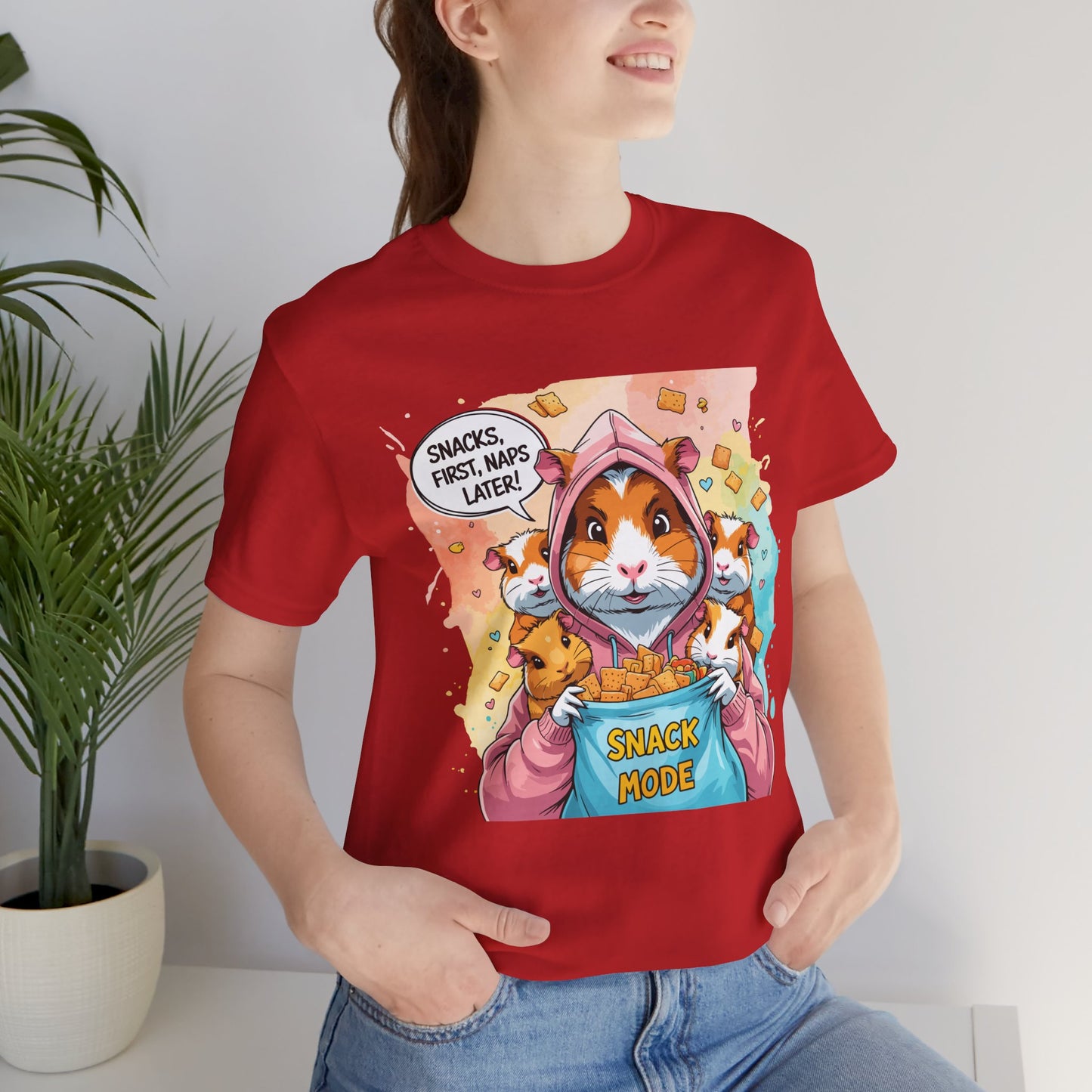Guinea Pig Mom T-shirt, Snack Rescue Mission, Cozy Family Humor for Snack Lovers