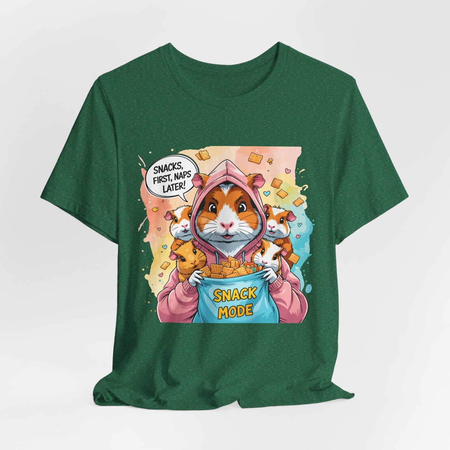 Guinea Pig Mom T-shirt, Snack Rescue Mission, Cozy Family Humor for Snack Lovers