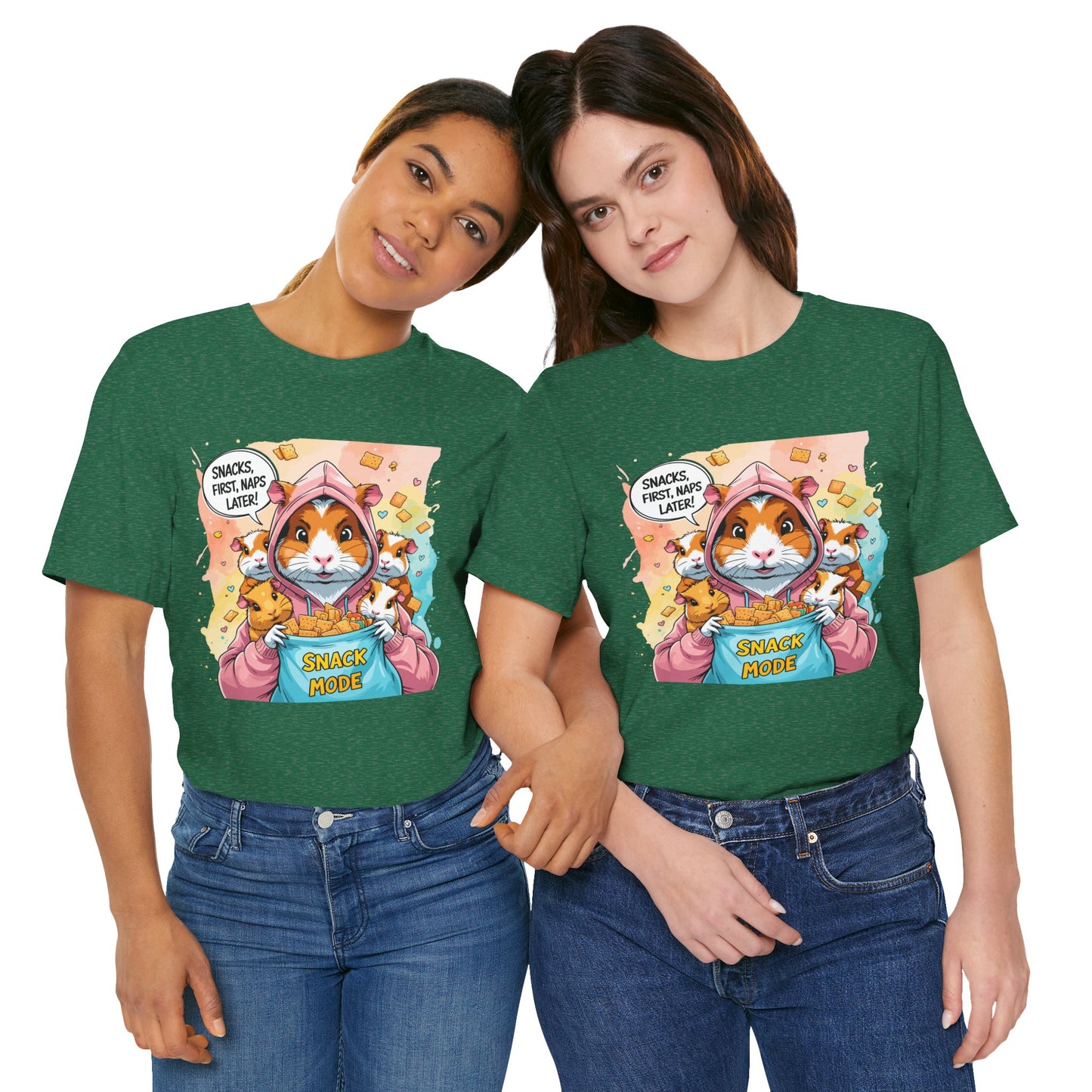 Guinea Pig Mom T-shirt, Snack Rescue Mission, Cozy Family Humor for Snack Lovers