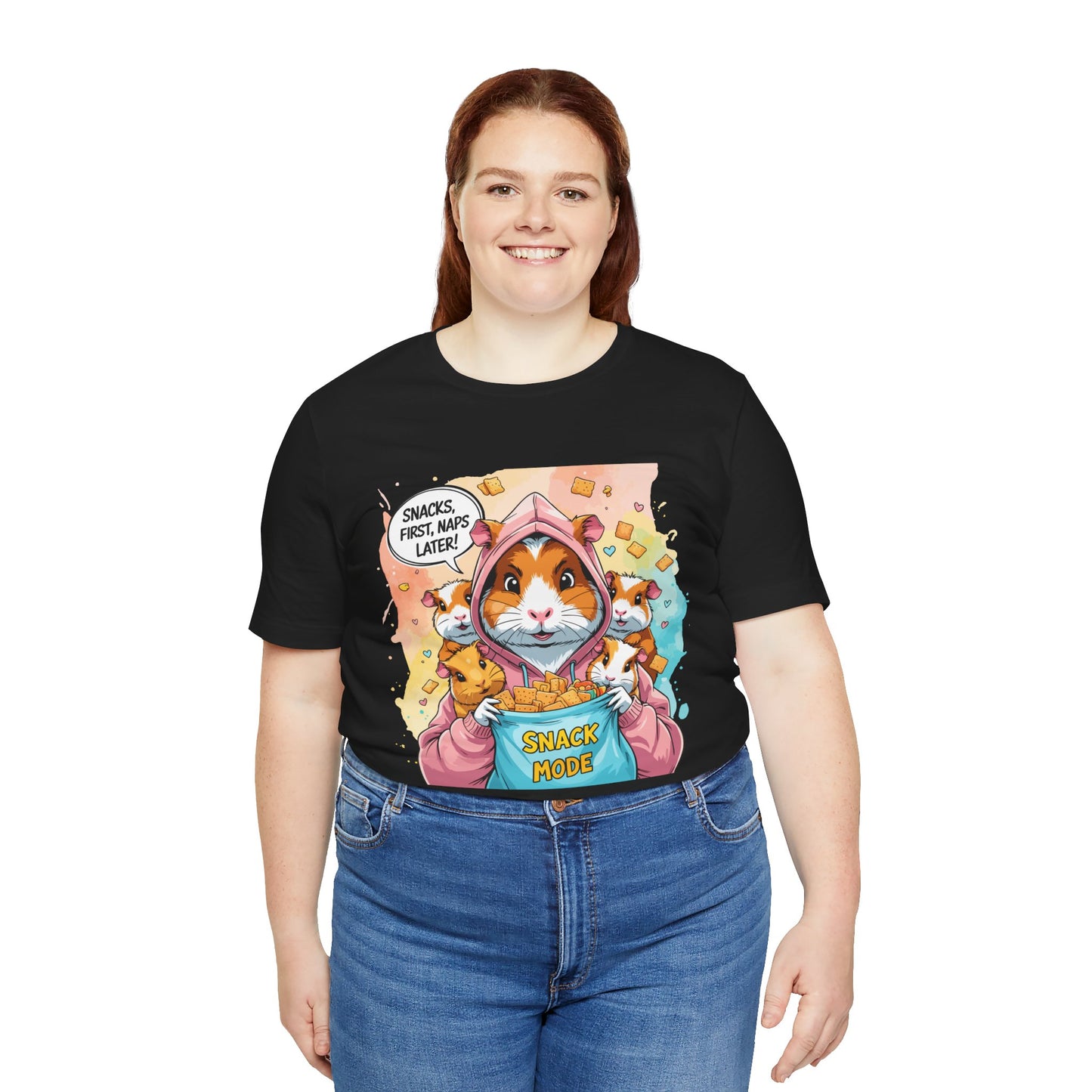Guinea Pig Mom T-shirt, Snack Rescue Mission, Cozy Family Humor for Snack Lovers