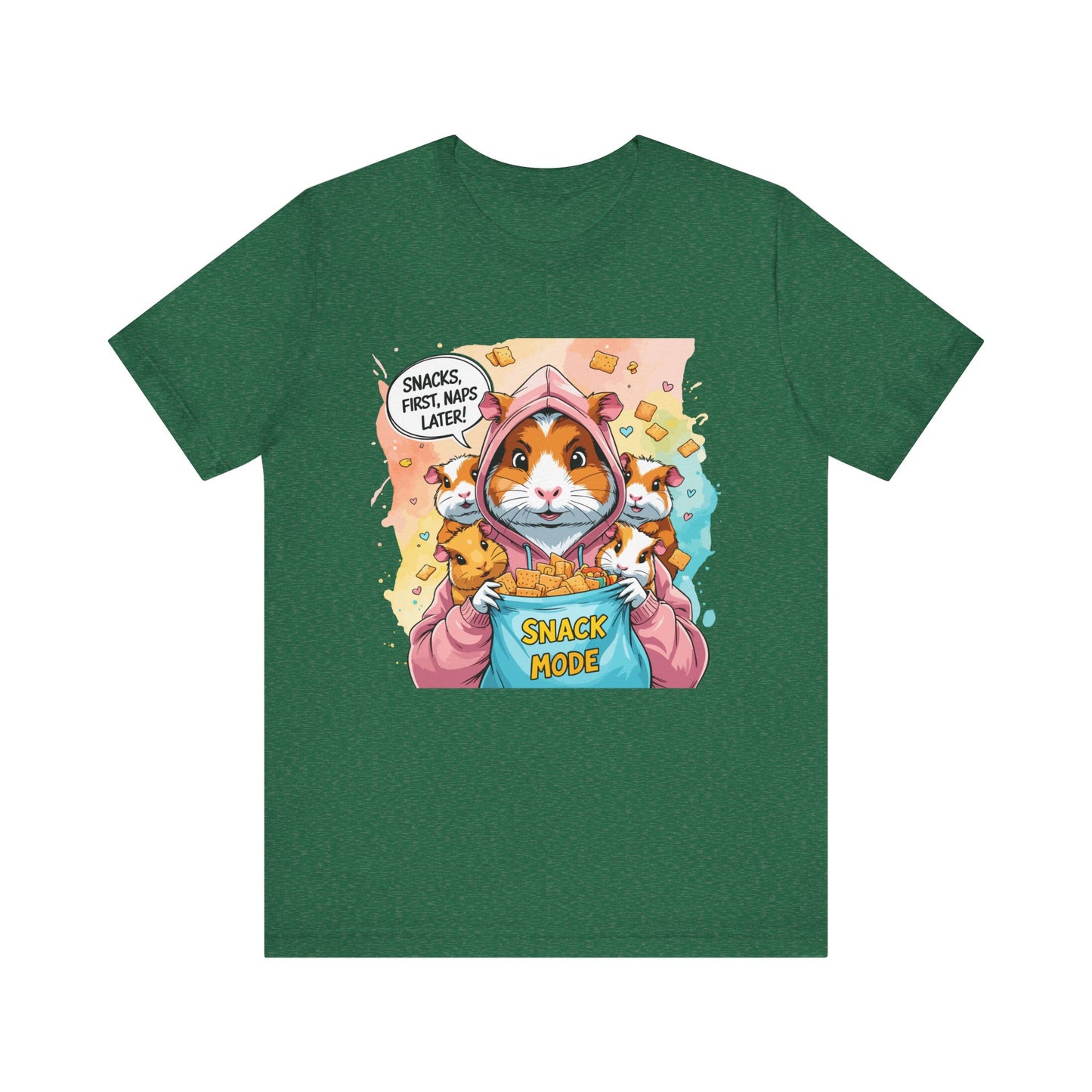 Guinea Pig Mom T-shirt, Snack Rescue Mission, Cozy Family Humor for Snack Lovers