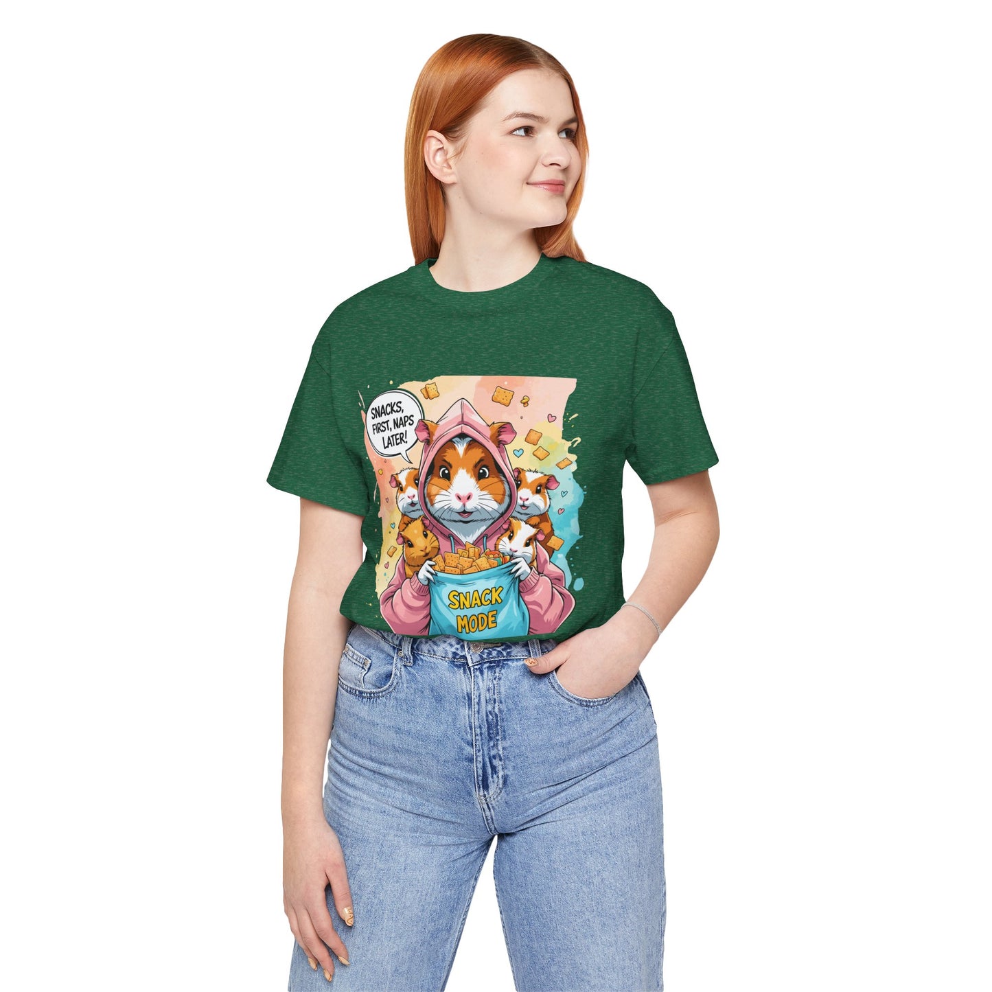 Guinea Pig Mom T-shirt, Snack Rescue Mission, Cozy Family Humor for Snack Lovers
