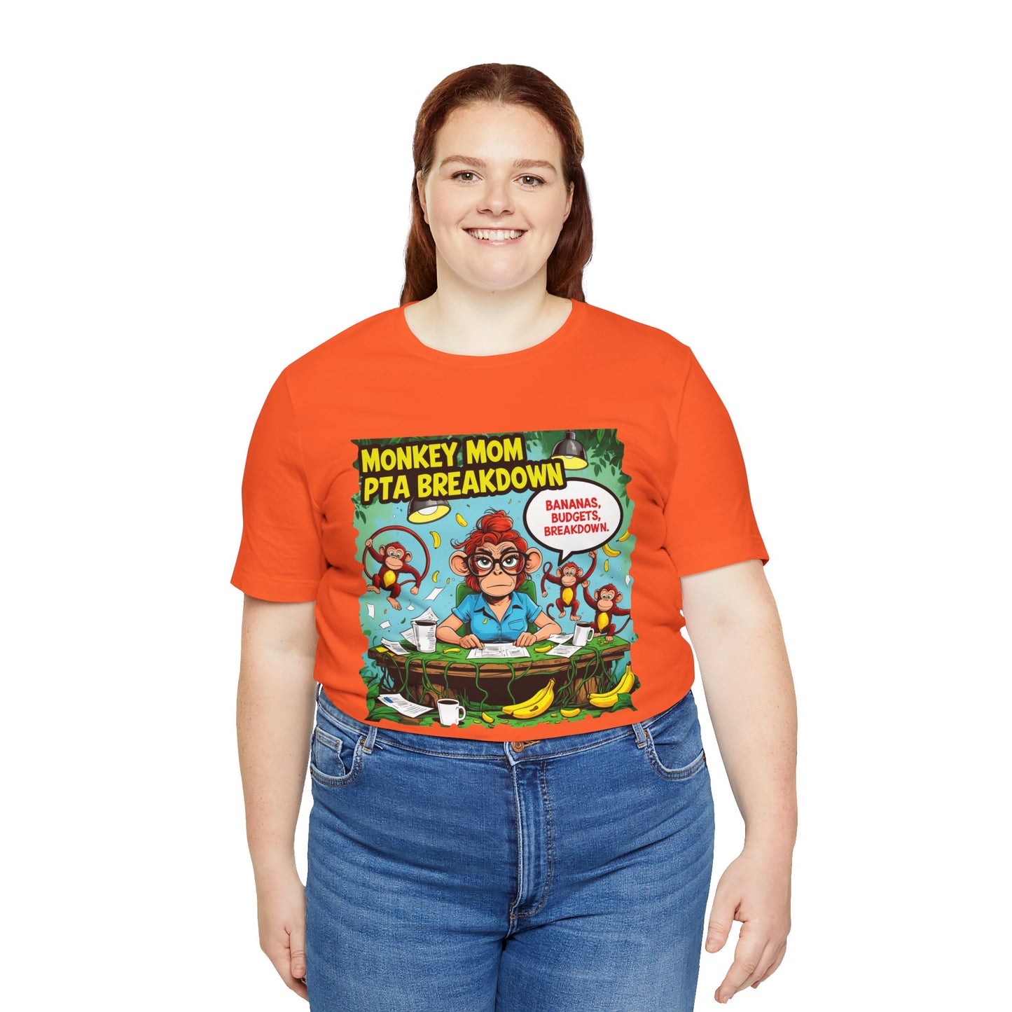 Monkey Mom T-shirt, Jungle Chaos PTA Humor Classroom Stress Gift