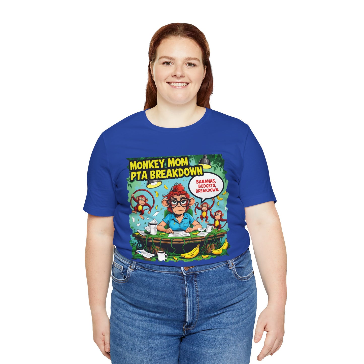 Monkey Mom T-shirt, Jungle Chaos PTA Humor Classroom Stress Gift