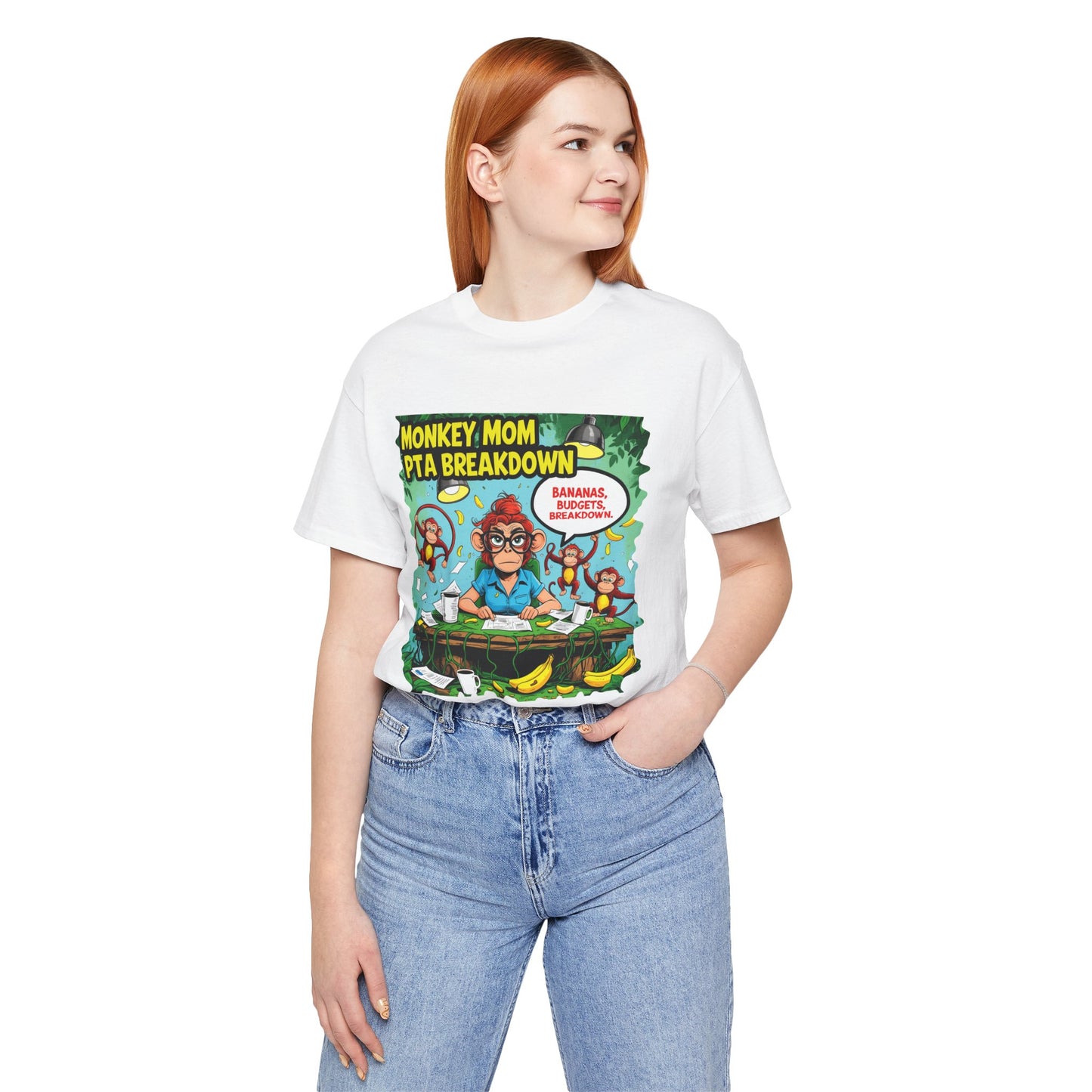 Monkey Mom T-shirt, Jungle Chaos PTA Humor Classroom Stress Gift