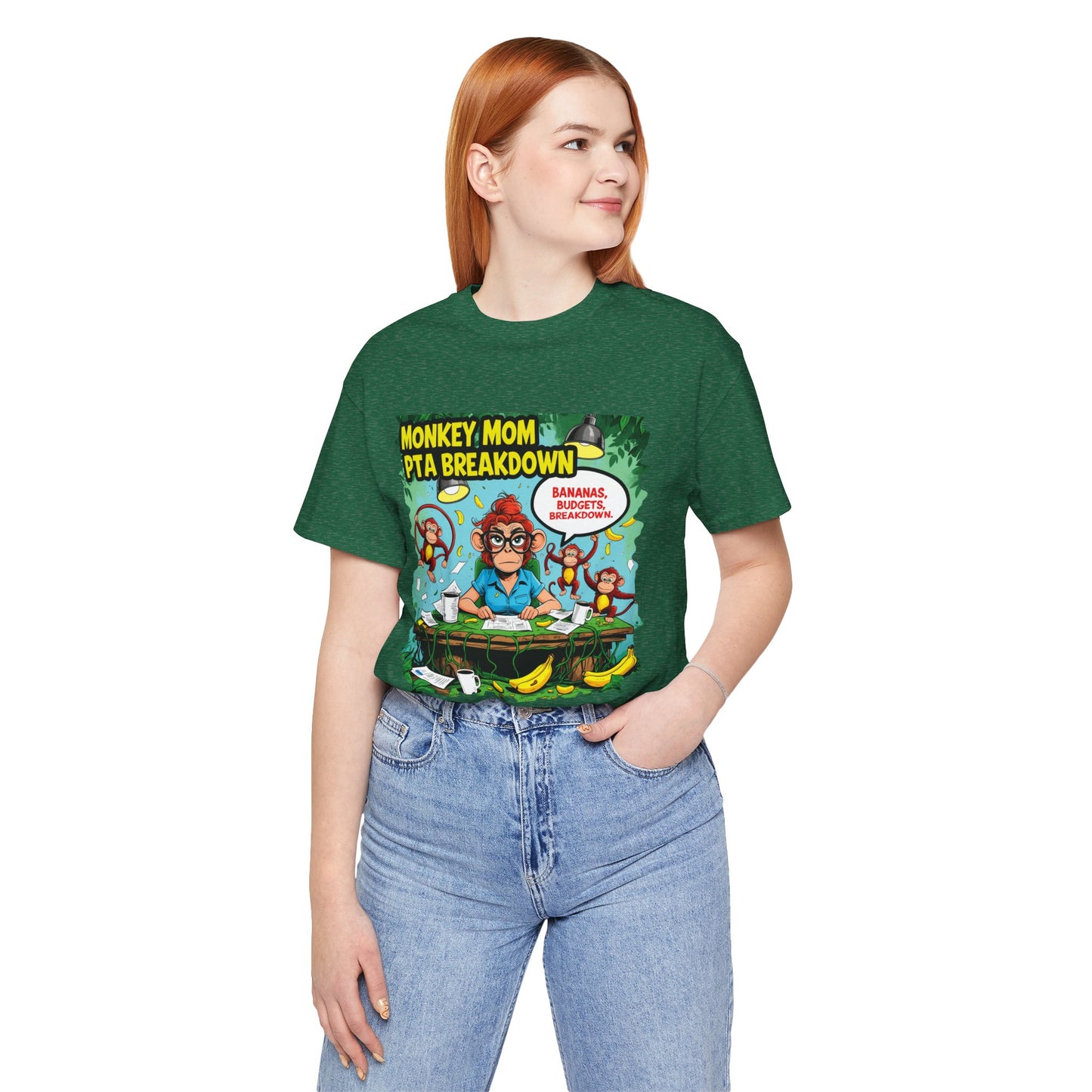 Monkey Mom T-shirt, Jungle Chaos PTA Humor Classroom Stress Gift