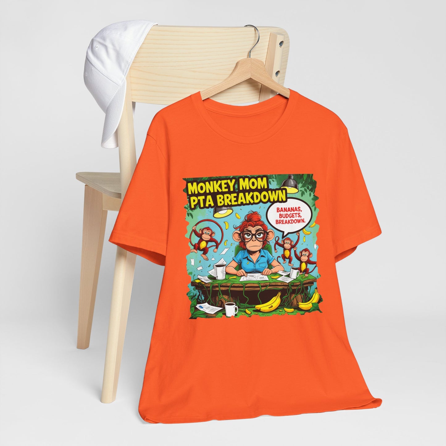 Monkey Mom T-shirt, Jungle Chaos PTA Humor Classroom Stress Gift