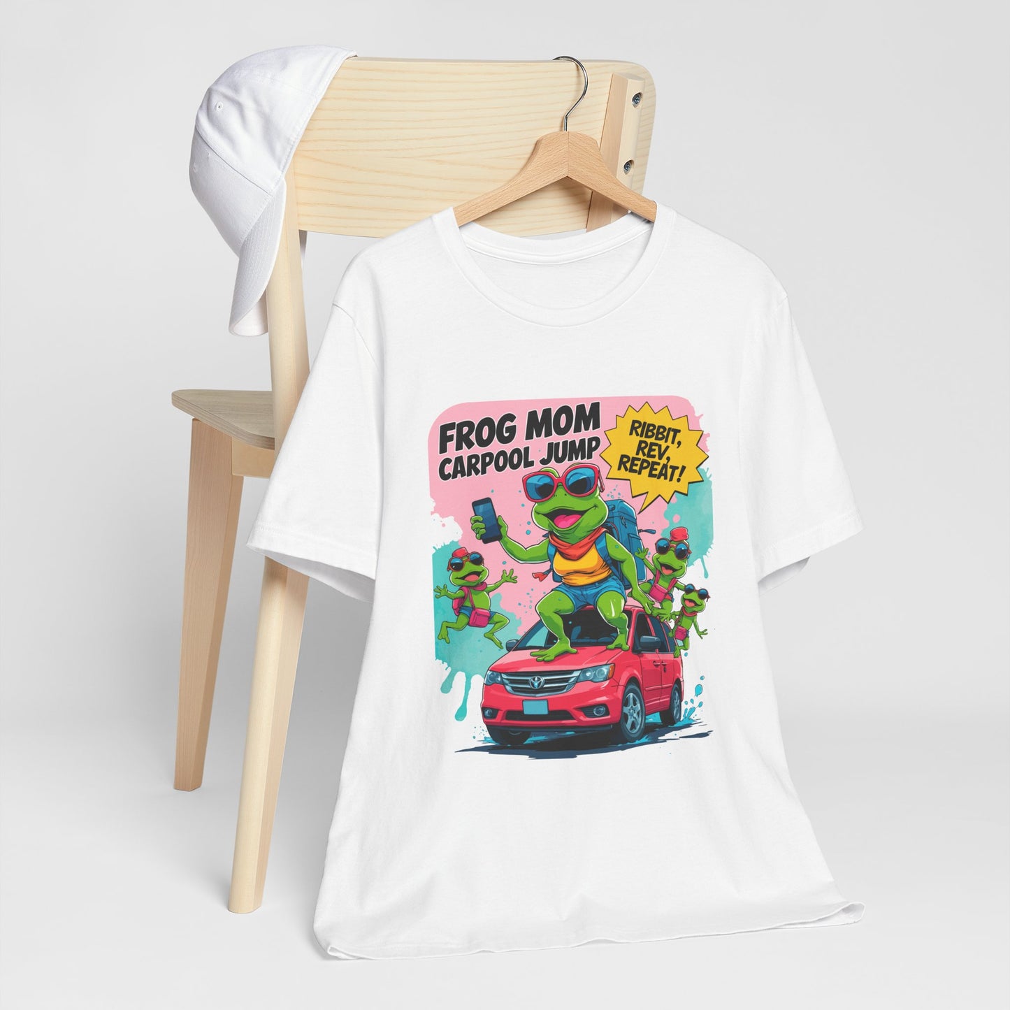 Frog Mom T-shirt Carpool Jump Chaos Rush Parent Commuter Humor