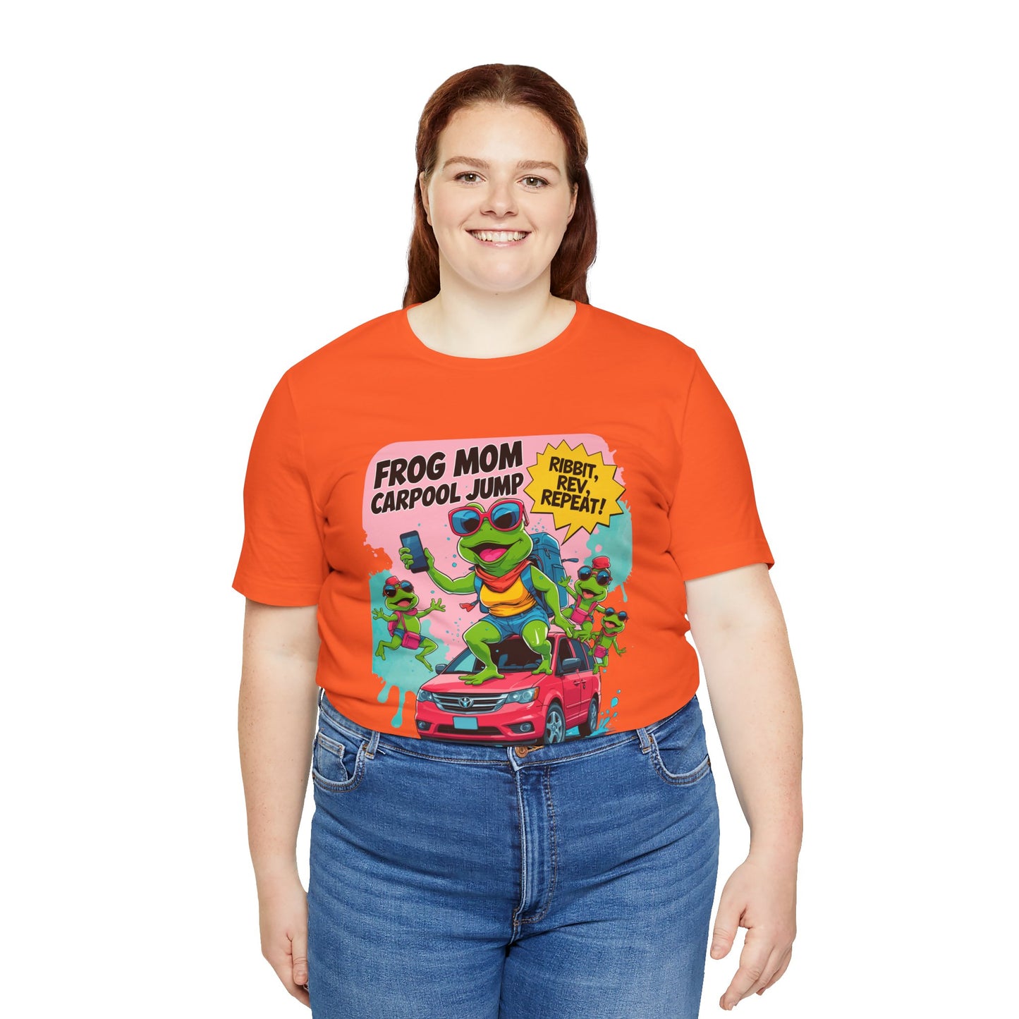 Frog Mom T-shirt Carpool Jump Chaos Rush Parent Commuter Humor