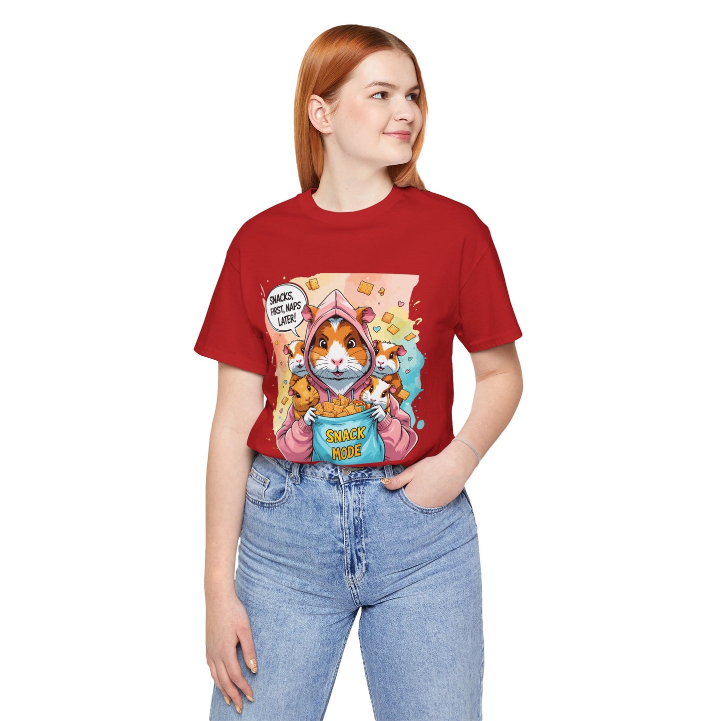 Guinea Pig Mom T-shirt, Snack Rescue Mission, Cozy Family Humor for Snack Lovers
