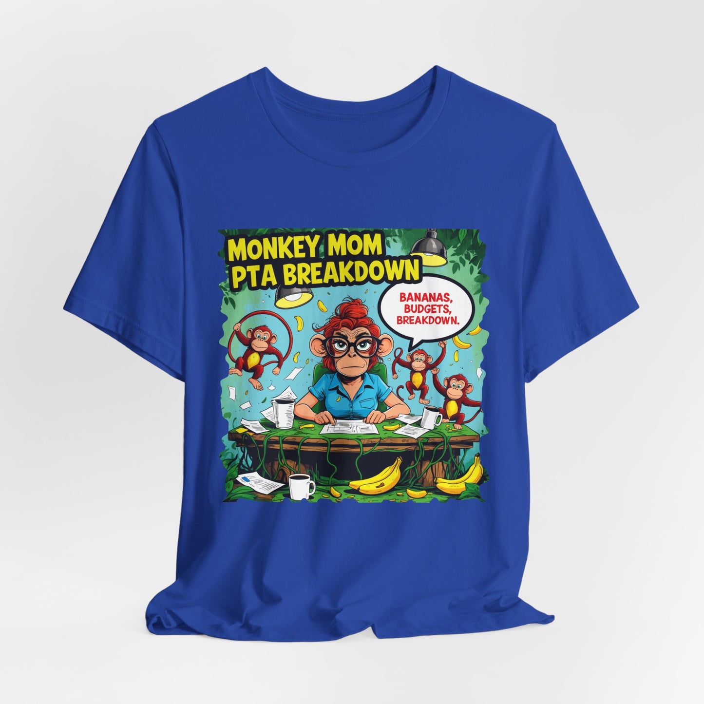 Monkey Mom T-shirt, Jungle Chaos PTA Humor Classroom Stress Gift