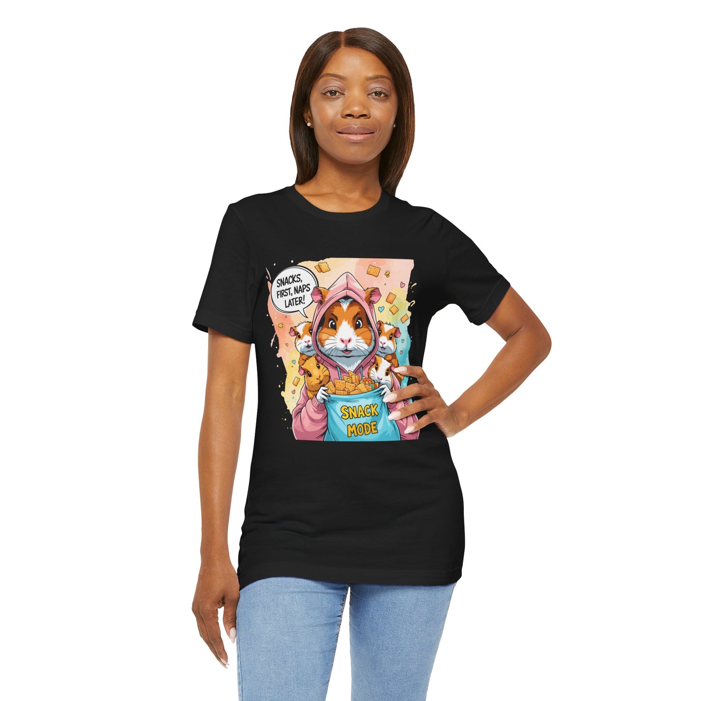 Guinea Pig Mom T-shirt, Snack Rescue Mission, Cozy Family Humor for Snack Lovers