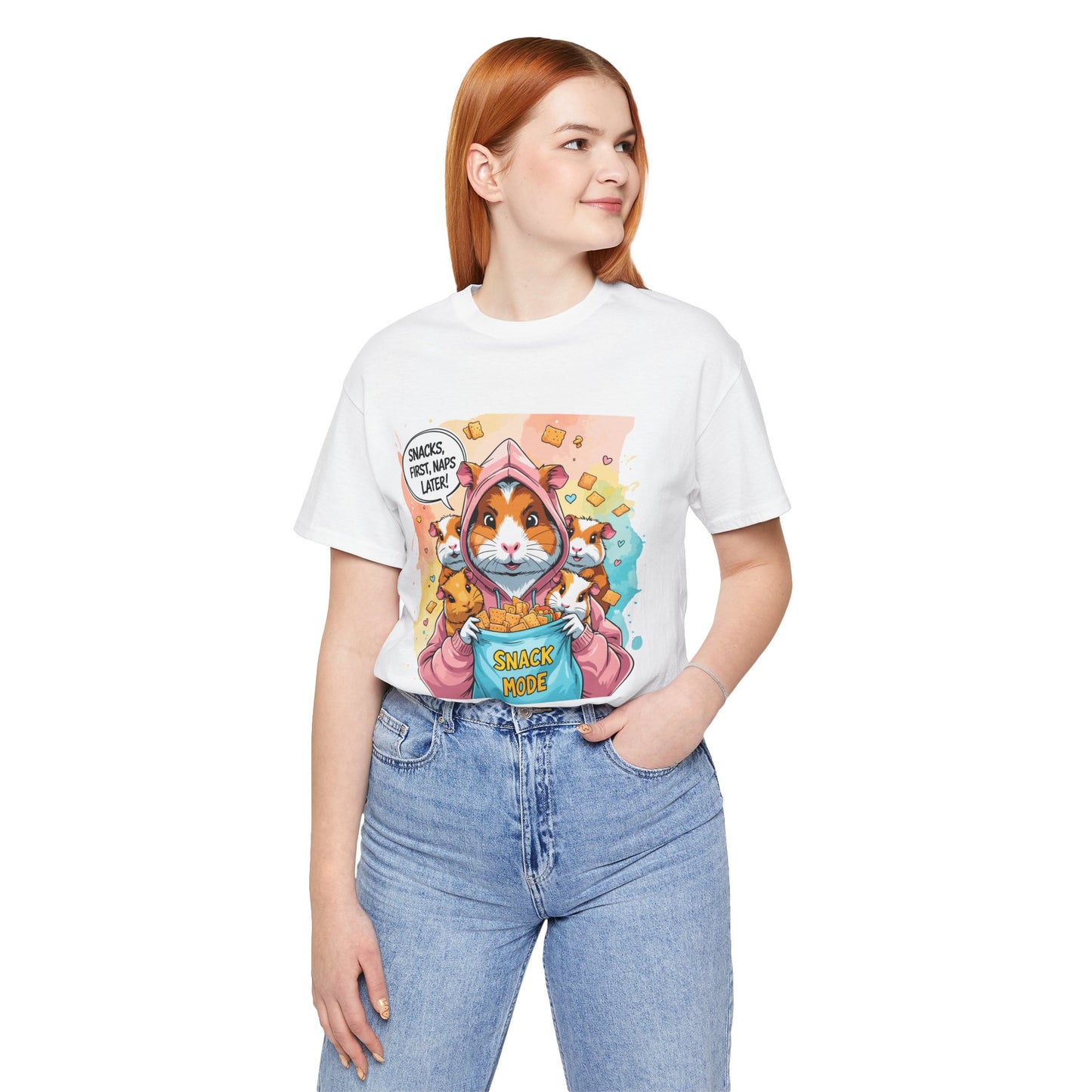 Guinea Pig Mom T-shirt, Snack Rescue Mission, Cozy Family Humor for Snack Lovers