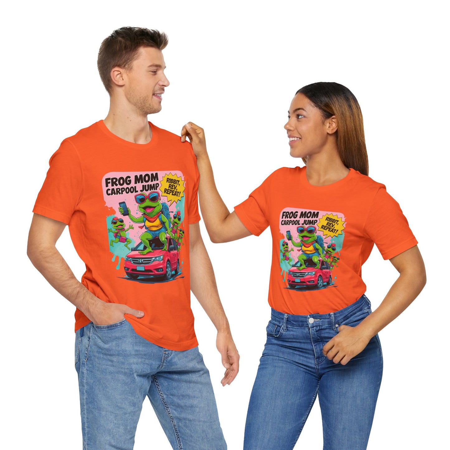 Frog Mom T-shirt Carpool Jump Chaos Rush Parent Commuter Humor