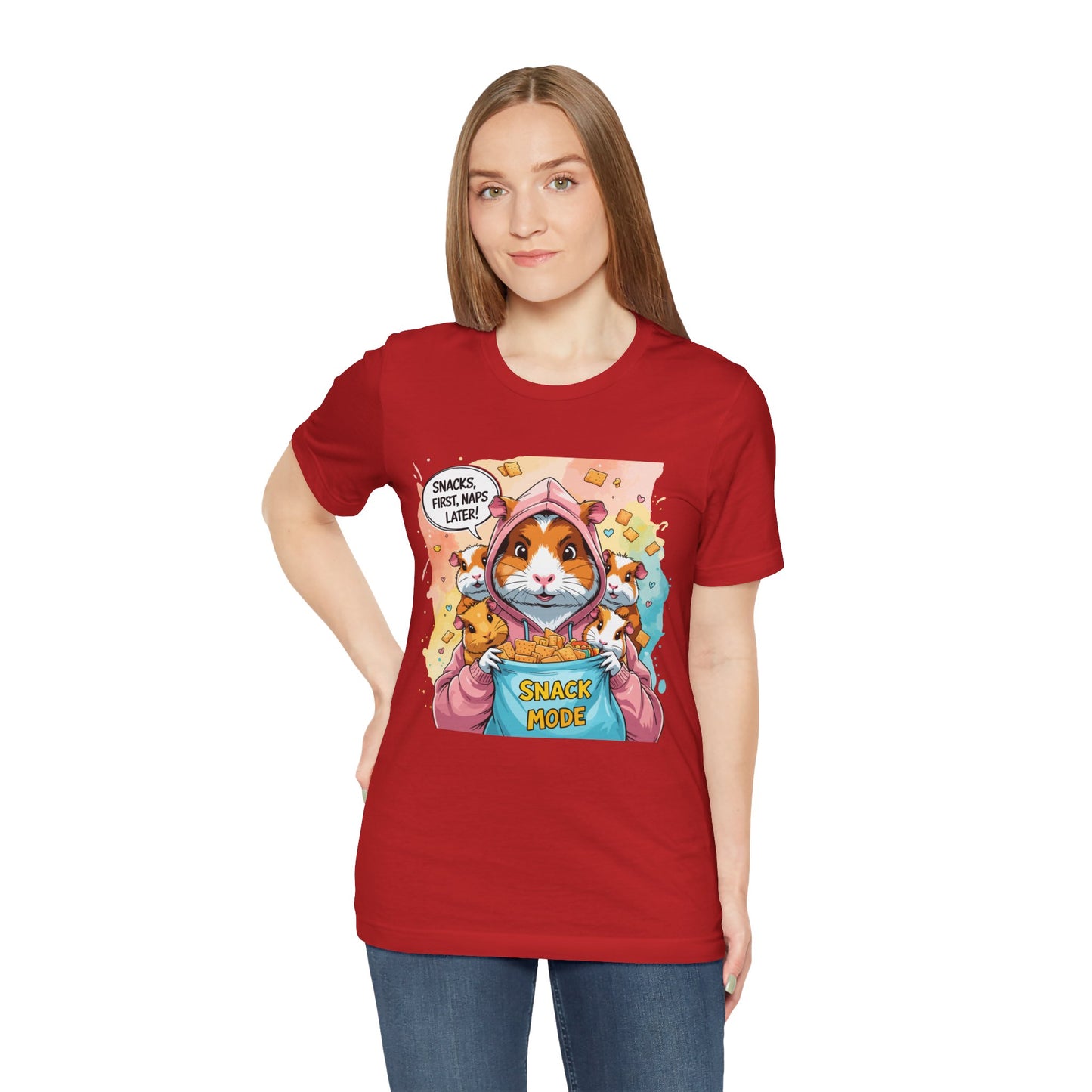 Guinea Pig Mom T-shirt, Snack Rescue Mission, Cozy Family Humor for Snack Lovers