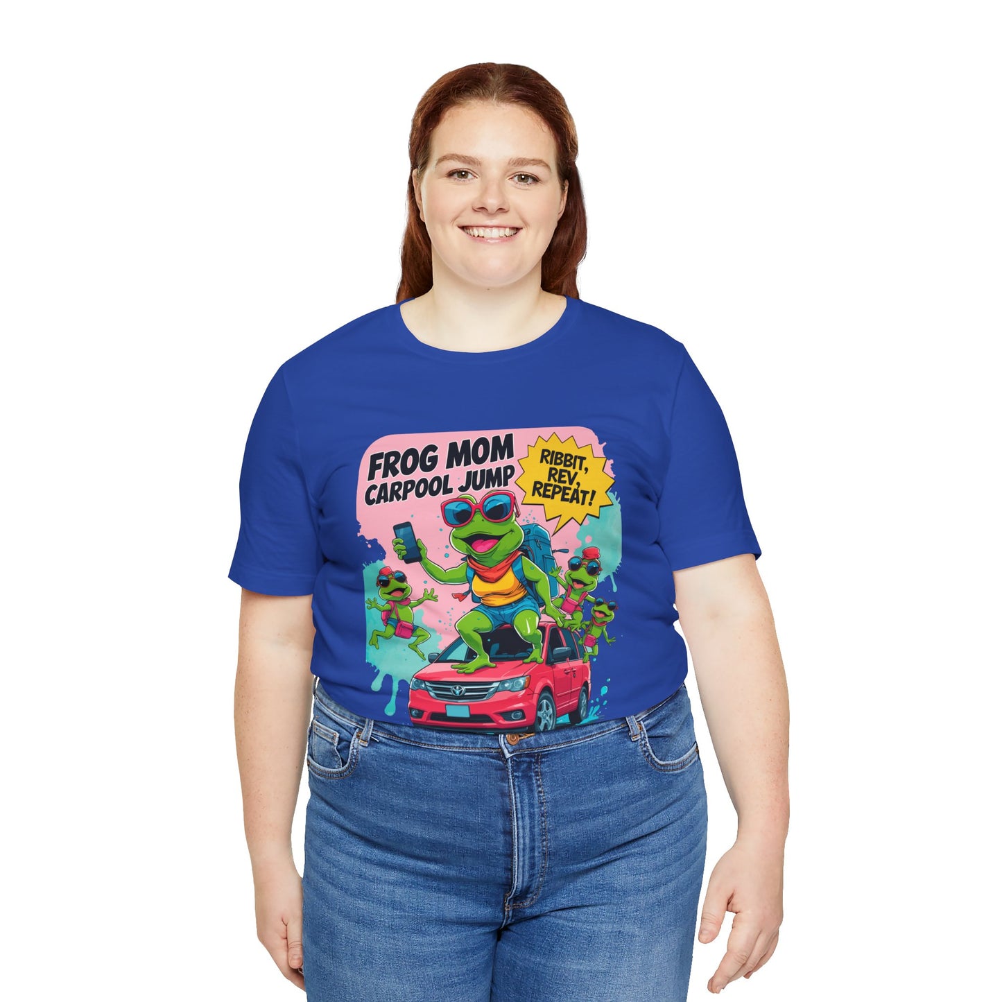 Frog Mom T-shirt Carpool Jump Chaos Rush Parent Commuter Humor