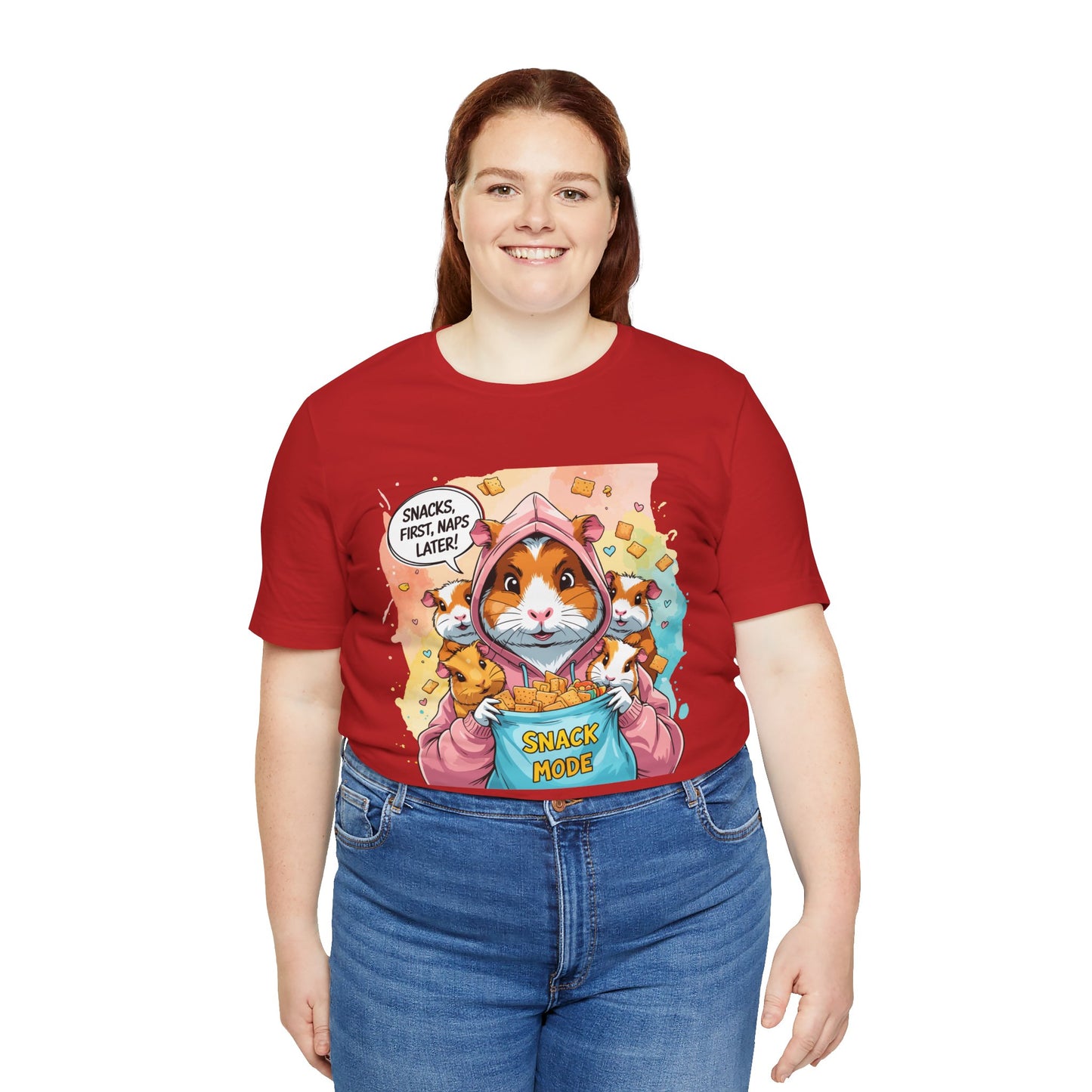 Guinea Pig Mom T-shirt, Snack Rescue Mission, Cozy Family Humor for Snack Lovers