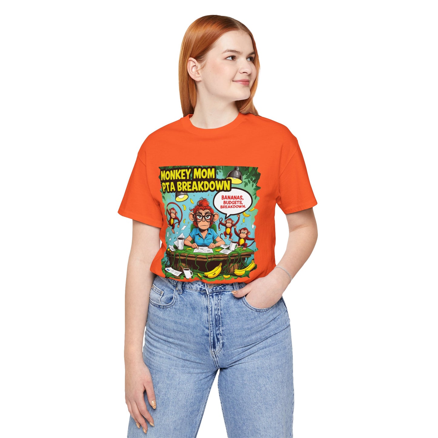 Monkey Mom T-shirt, Jungle Chaos PTA Humor Classroom Stress Gift