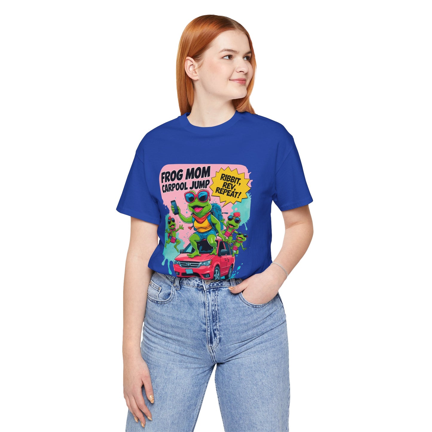 Frog Mom T-shirt Carpool Jump Chaos Rush Parent Commuter Humor