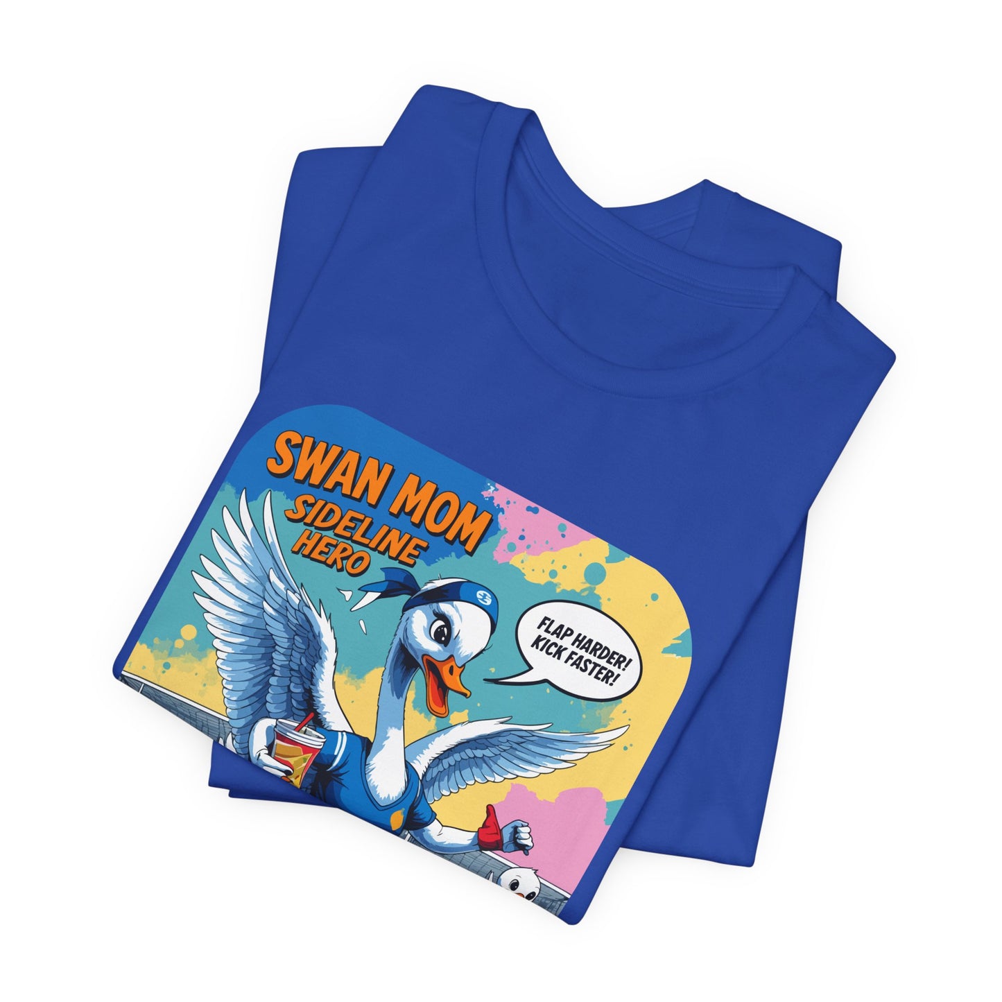 Swan Mom Soccer T-shirt Sideline Screams Funny Yell Game