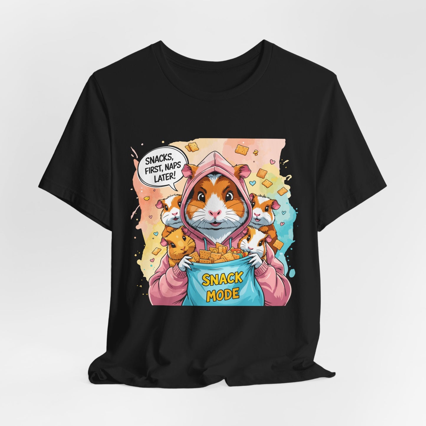 Guinea Pig Mom T-shirt, Snack Rescue Mission, Cozy Family Humor for Snack Lovers
