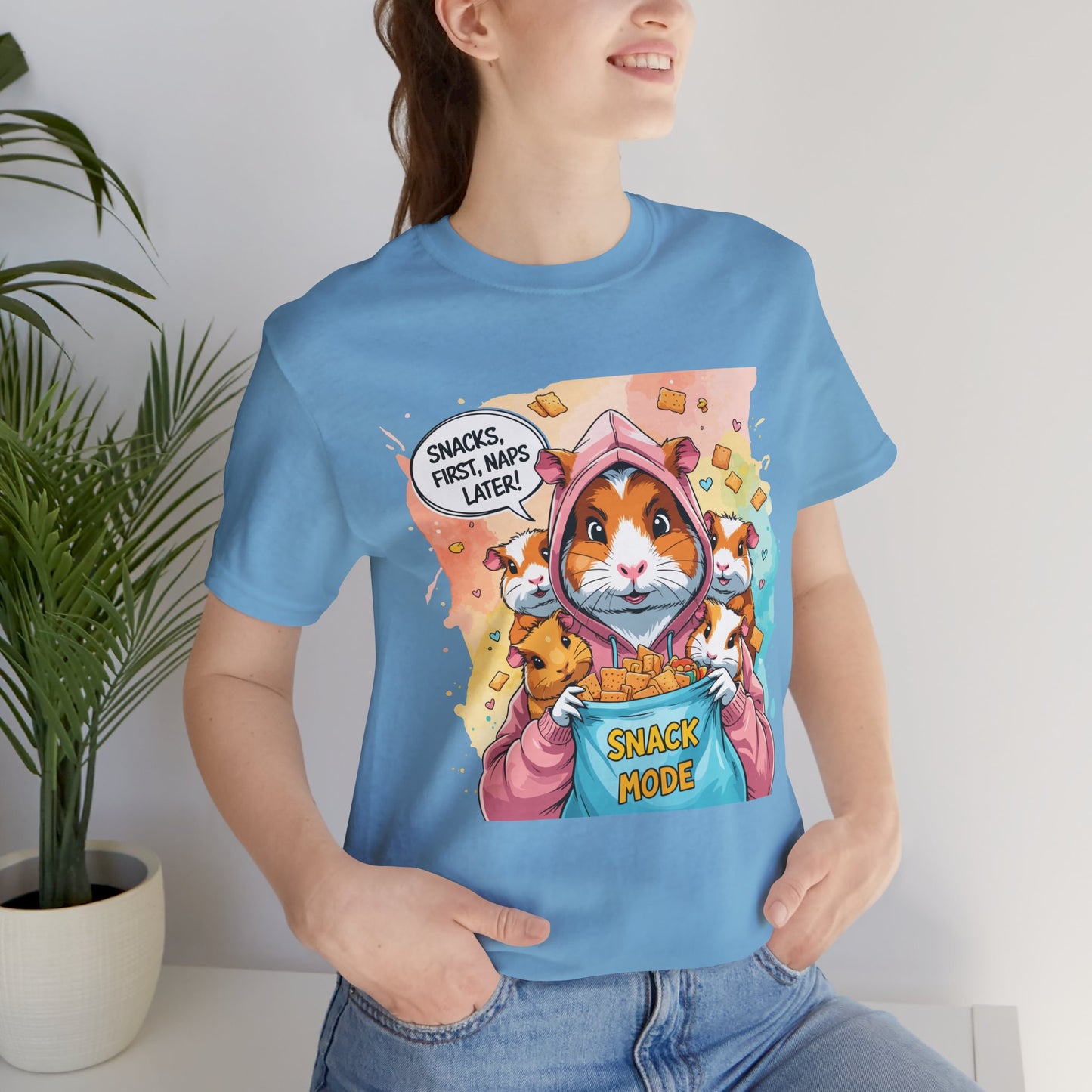 Guinea Pig Mom T-shirt, Snack Rescue Mission, Cozy Family Humor for Snack Lovers