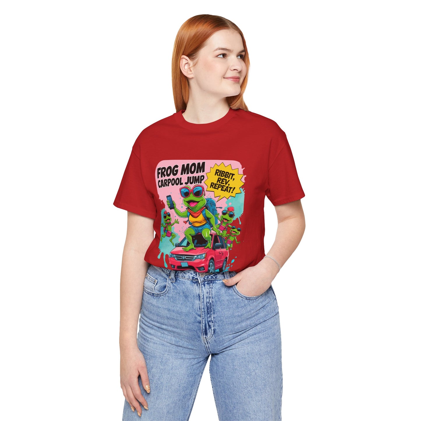Frog Mom T-shirt Carpool Jump Chaos Rush Parent Commuter Humor