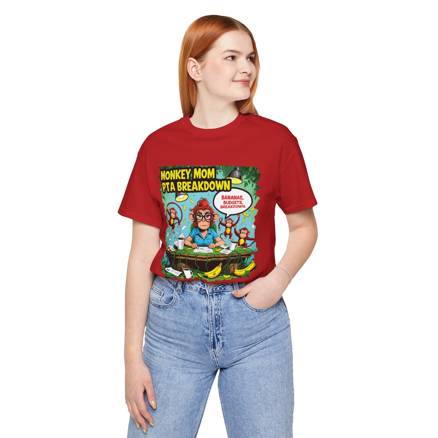 Monkey Mom T-shirt, Jungle Chaos PTA Humor Classroom Stress Gift