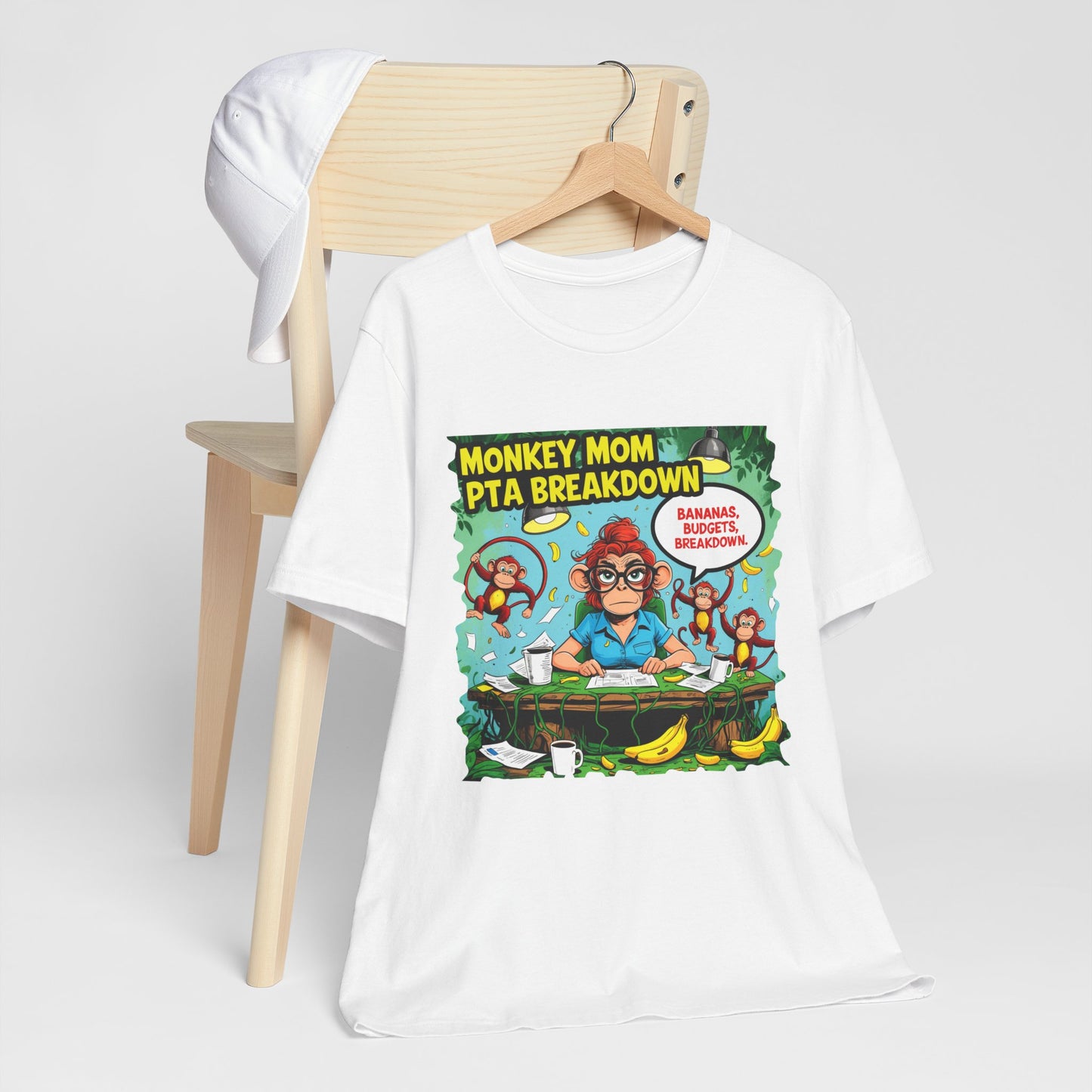 Monkey Mom T-shirt, Jungle Chaos PTA Humor Classroom Stress Gift