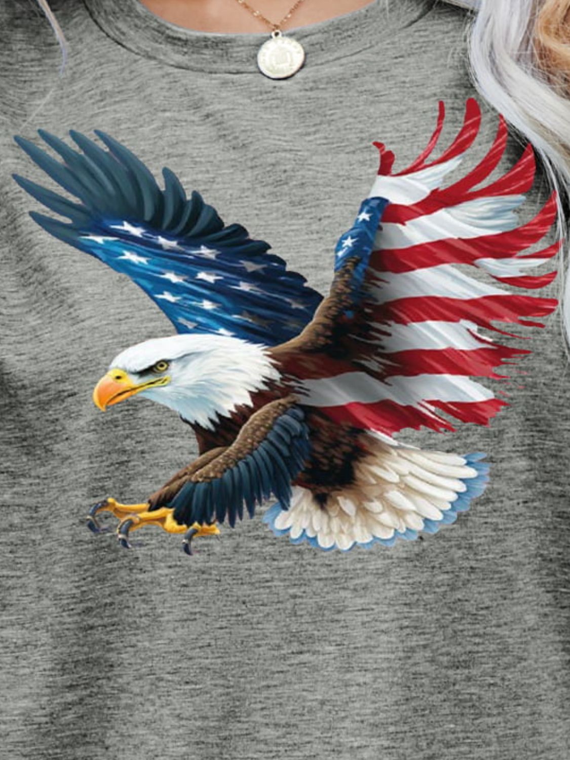 US Flag Eagle Graphic Tee