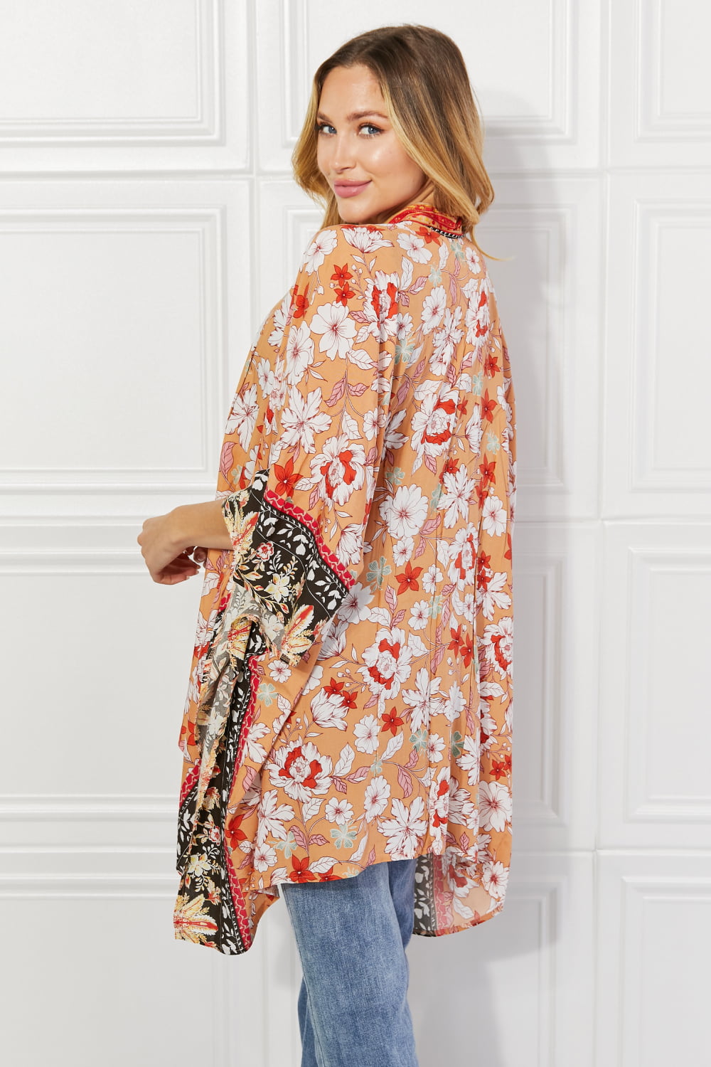 Justin Taylor Peachy Keen Cover-Up  Kimono